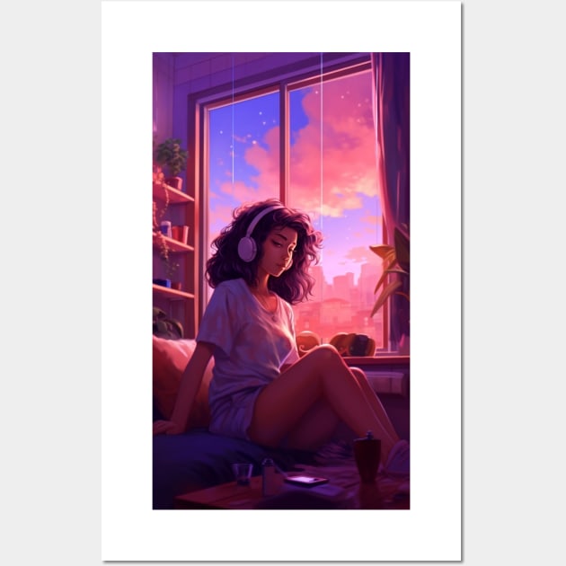 Lofi Girls Dreamscapes Wall Art by Scorpio Studio